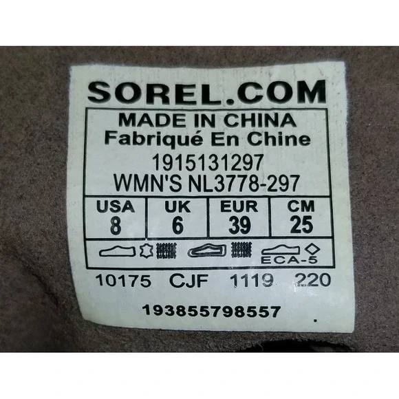 Sorel Lexie Wedge Khaki Boot - Women's Size 8 - Picture 5 of 7